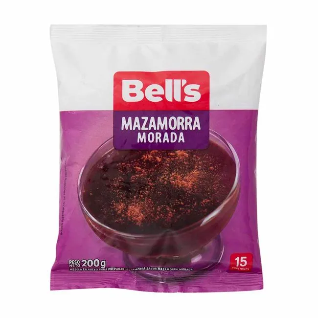 mazamorra morada bells bolsa 200g